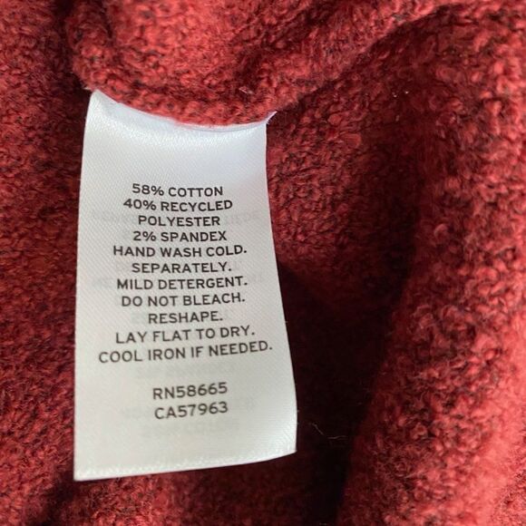 Caslon Nordstrom Red Syrah Chunky Cowl Neck Pullover Sweater SZ XS NWT - Picture 5 of 11